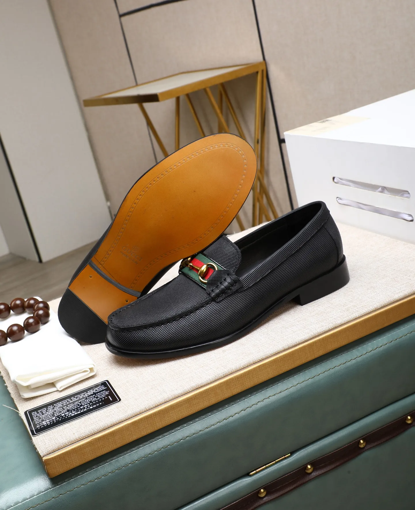 Men's shoes 💰500📛📛Original (water-dyed cow lining) GUCCI official website formal shoes🌀 Italian🇮🇹imported cowhide➕Top imported water-dyed cowhide lining💋Finely handmade Original bottom, the real thing looks better when photographed in person Standard size 38-44 (45 46 custom-made)